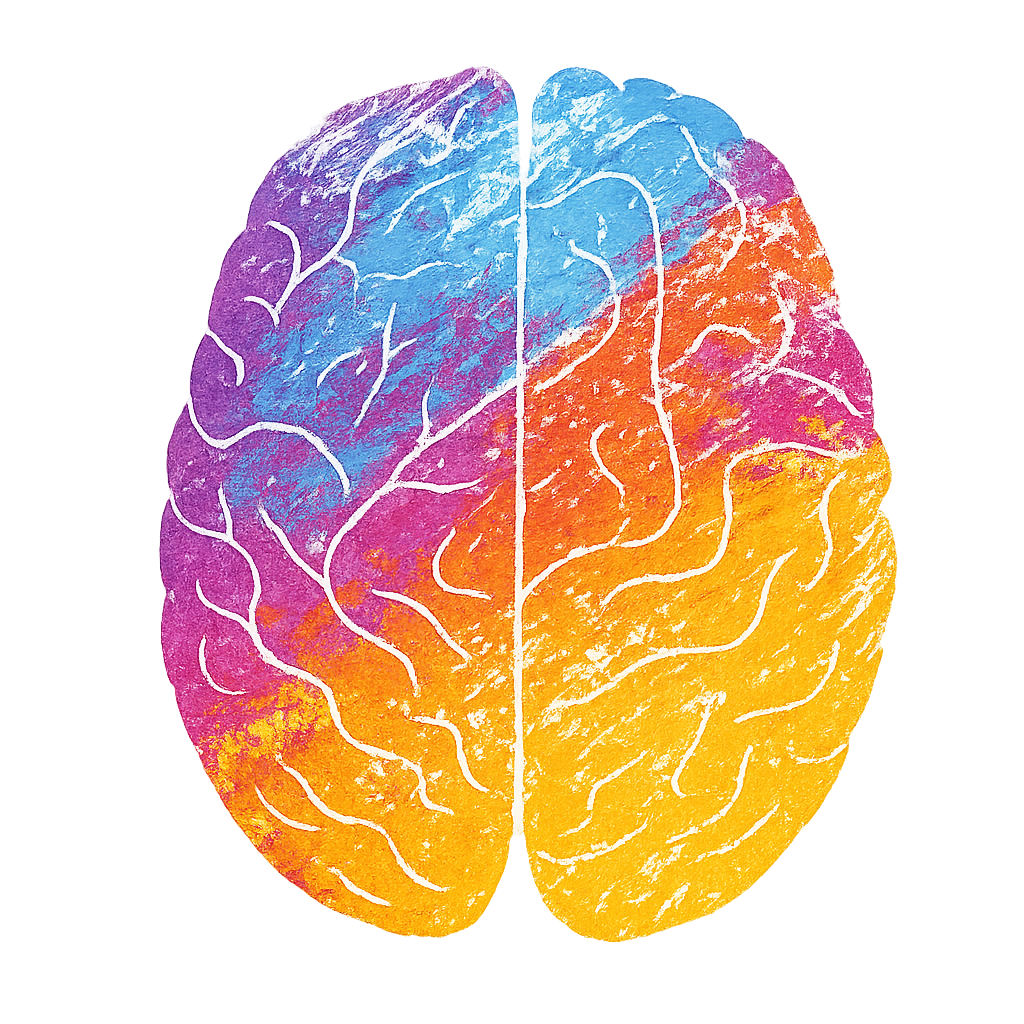 Digital brain illustration